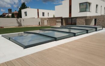 cubierta baja para piscina cerrada